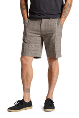 CHOICE CHINO SHORT Brown/Cream Houndstooth