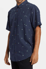 ALL DAY JACQUARD SS Dusty Navy
