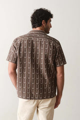 DOBBY RESORT SHIRT Brown