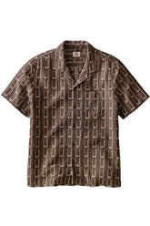 DOBBY RESORT SHIRT Brown