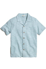 BEACH TEXTURE RESORT SHIRT Sterling Blue
