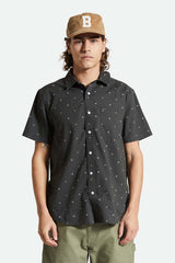 CHARTER PRINT SS Washed Black Pyramid