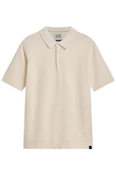 CORE STRUCTURED KNITTED POLO Eggnog