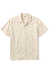 CONRAD SS SHIRT Heather Oat Pincord