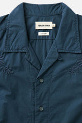 DAVIS SHIRT Navy Floral Embroidery