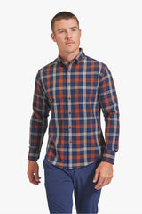 CITY FLANNEL Rust Tan Large Multi Plaid