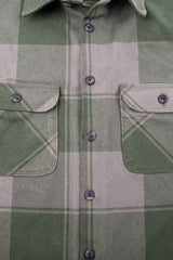 BENSON LS Olive Buffalo Plaid