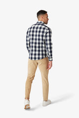 CITY FLANNEL Navy Buffalo Plaid