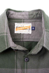 BENSON LS Olive Buffalo Plaid