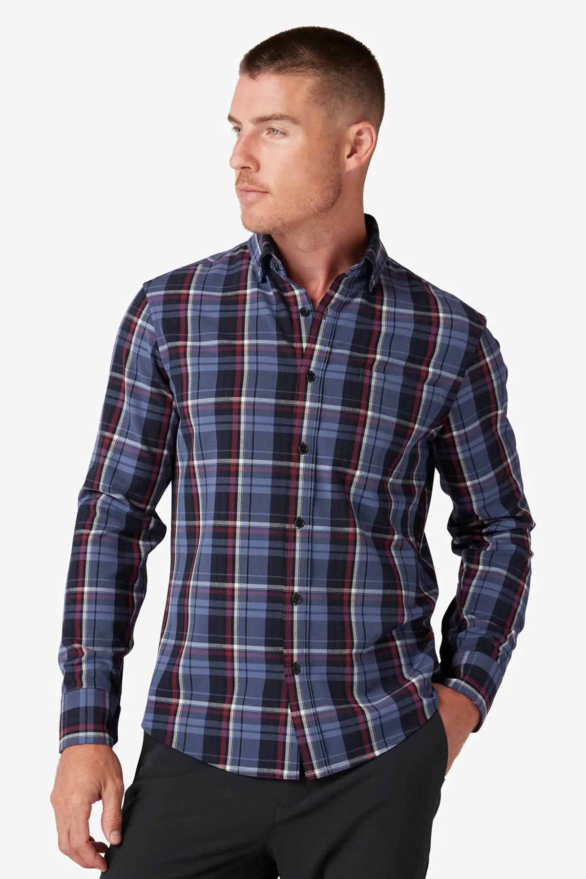 CITY FLANNEL Coastal Fjord Bryant Plaid