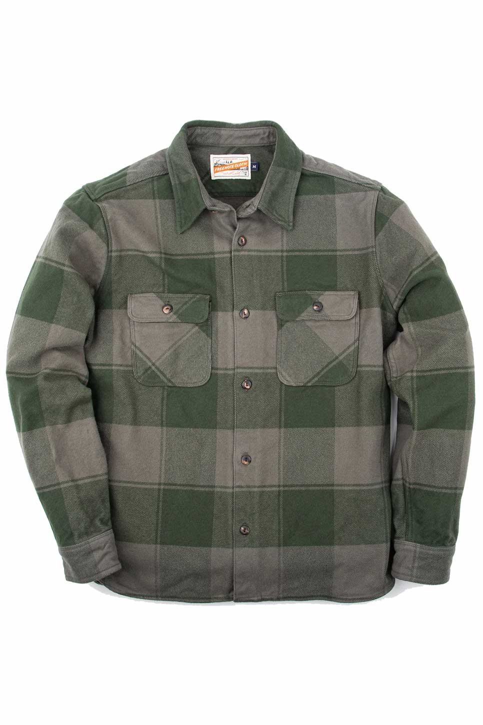 BENSON LS Olive Buffalo Plaid