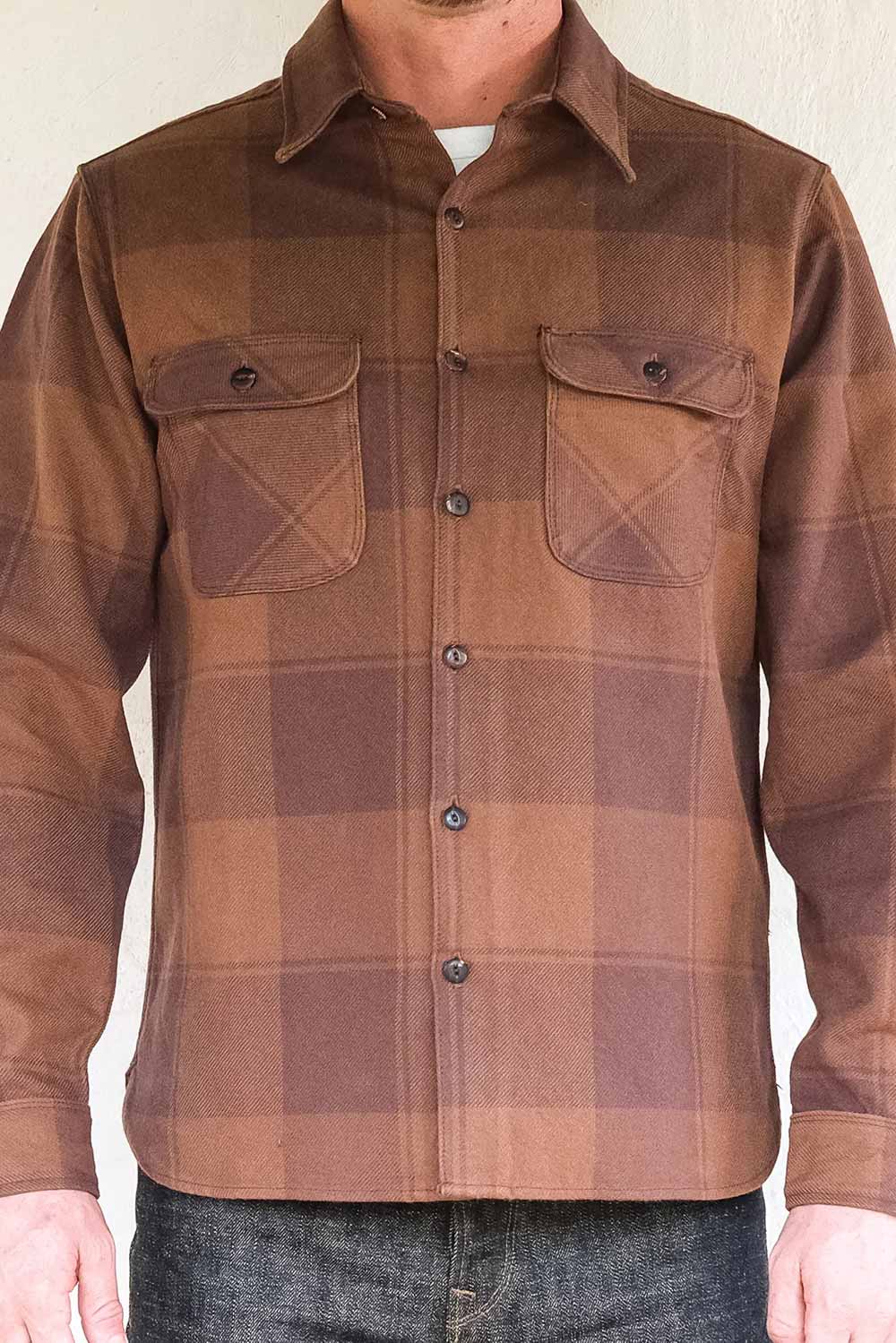 BENSON LS Brown Buffalo Plaid
