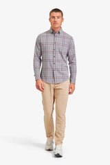 CITY FLANNEL Gray Heather Large Plaid