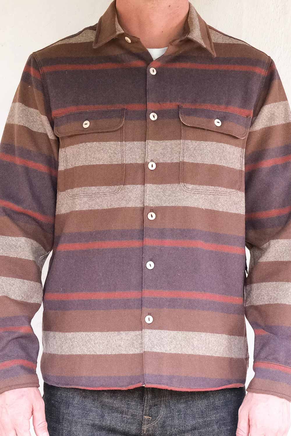 BENSON LS Brown Stripe