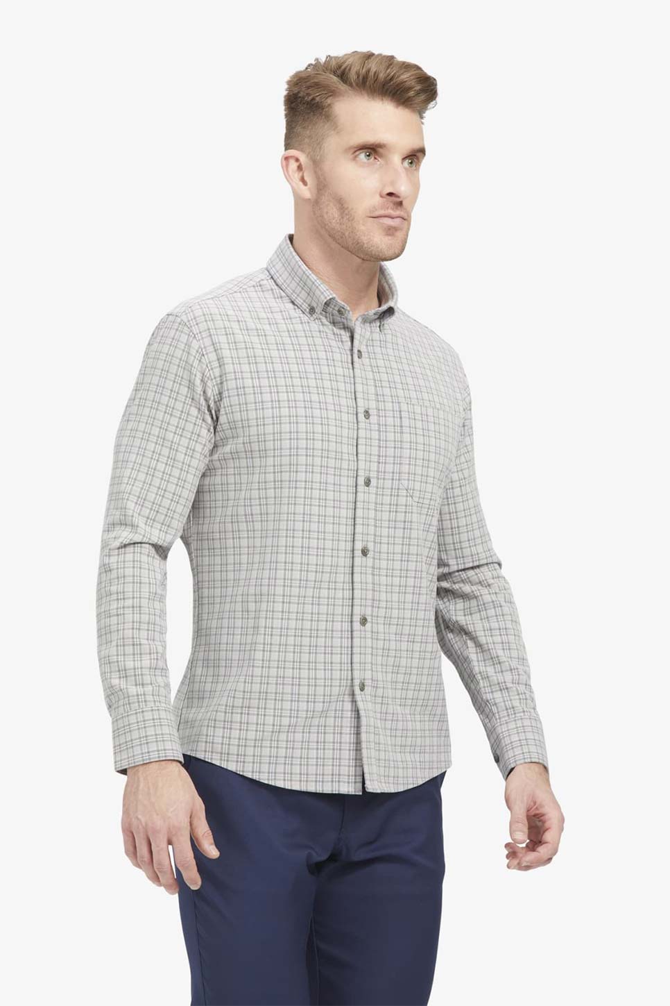 CITY FLANNEL Gray Multi Plaid