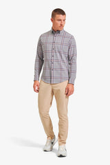 CITY FLANNEL Gray Heather Large Plaid