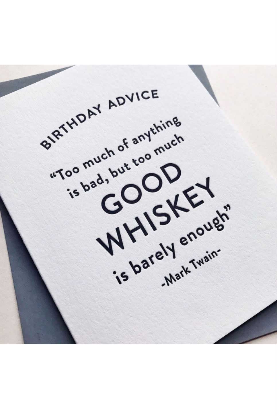 Birthday Whiskey Card