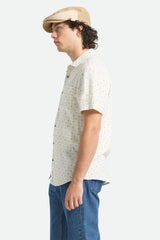 CHARTER SLUB SS Off White Micro Geo