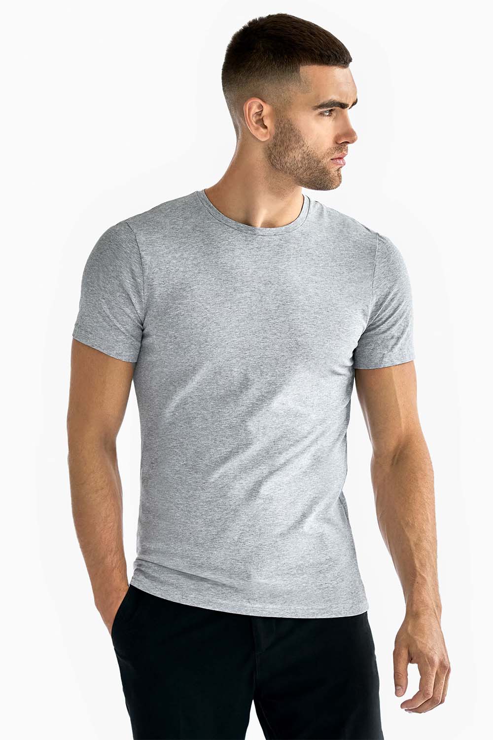 BASIC CREW NECK Grey