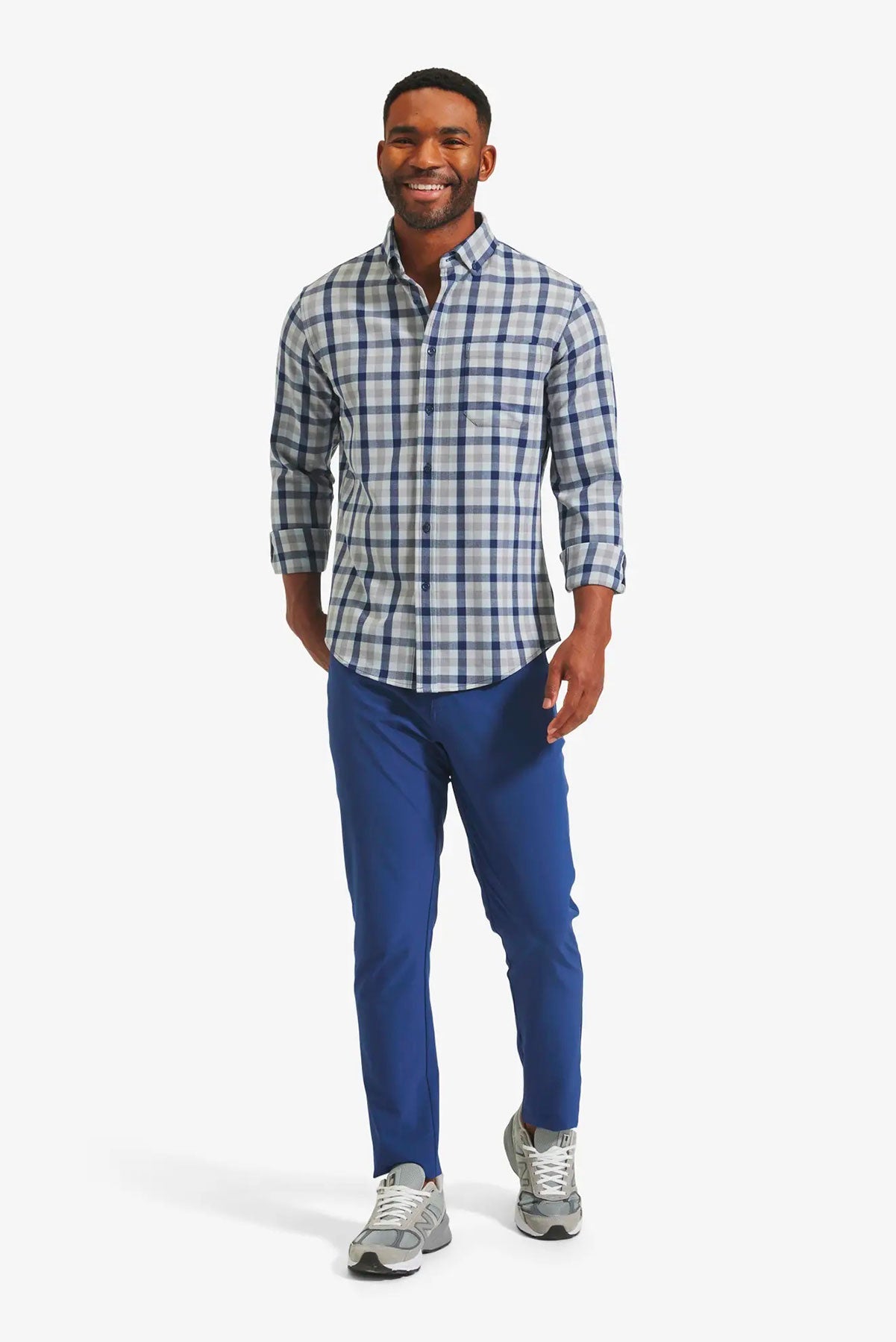 CITY FLANNEL Blue Multi Check
