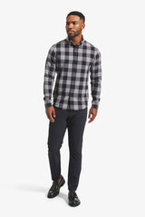 CITY FLANNEL Black Gray Buffalo Check