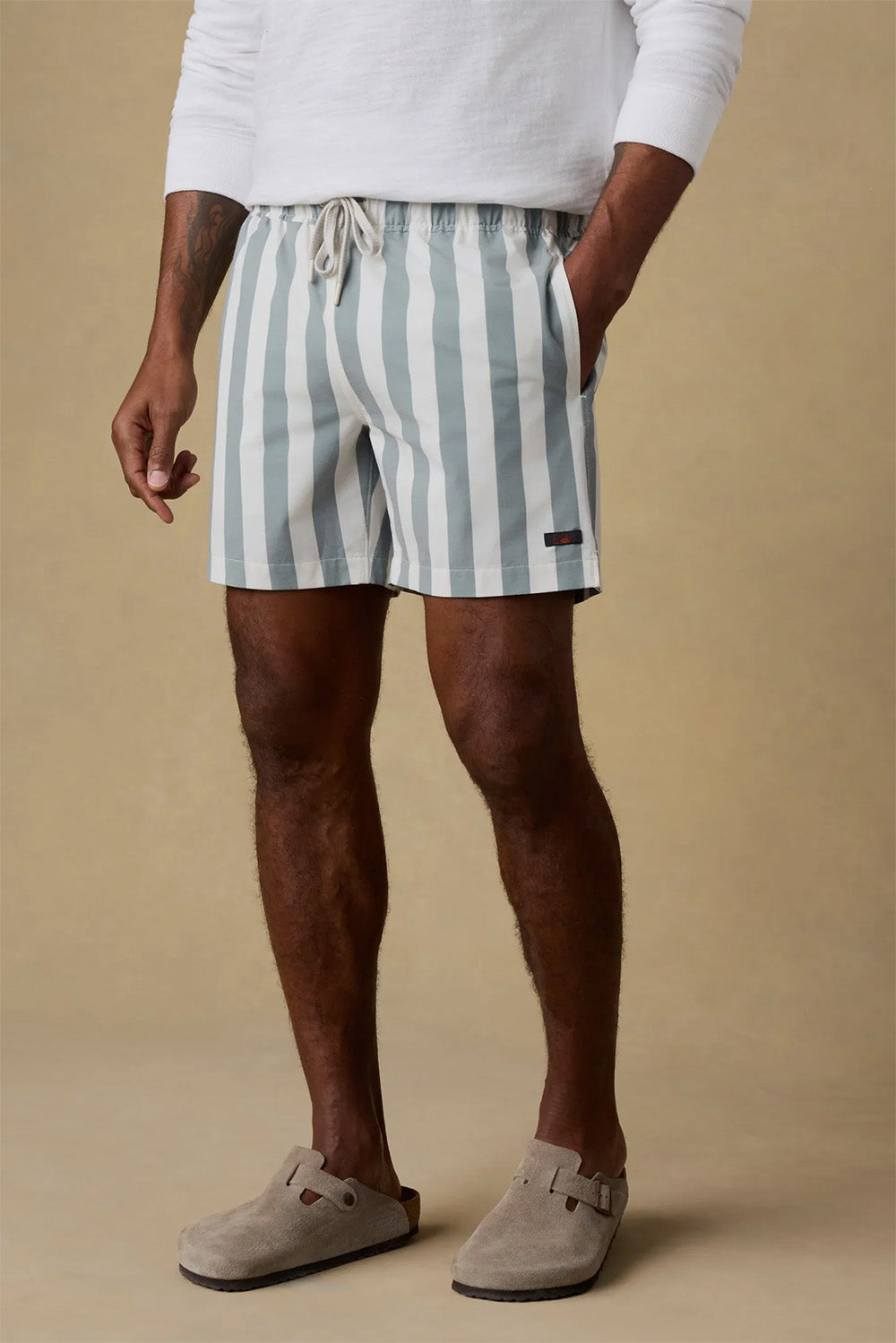 ALL DAY TRUNK Sage Awning Stripe