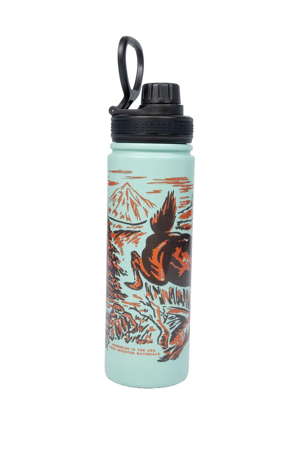 DEER METAL WATER BOTTLE Seafoam