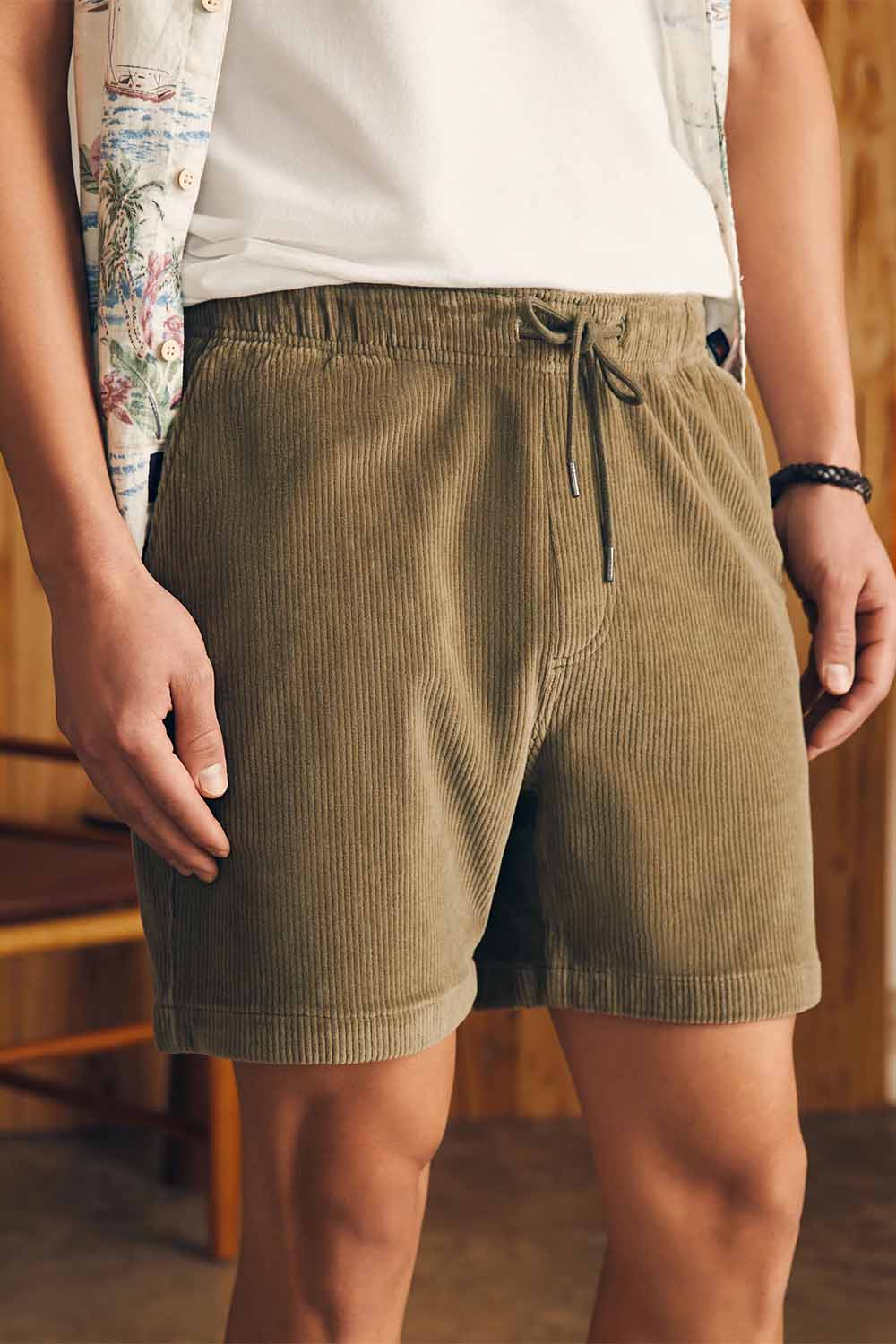 DRAWSTRING CORD SHORT Surplus Olive