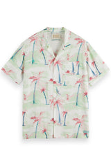 ALLOVER PRINTED VISCOSE SS Palmtree Hawaii