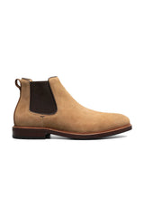 ANTHEM PLAIN TOE CHELSEA - MOCHA SUEDE