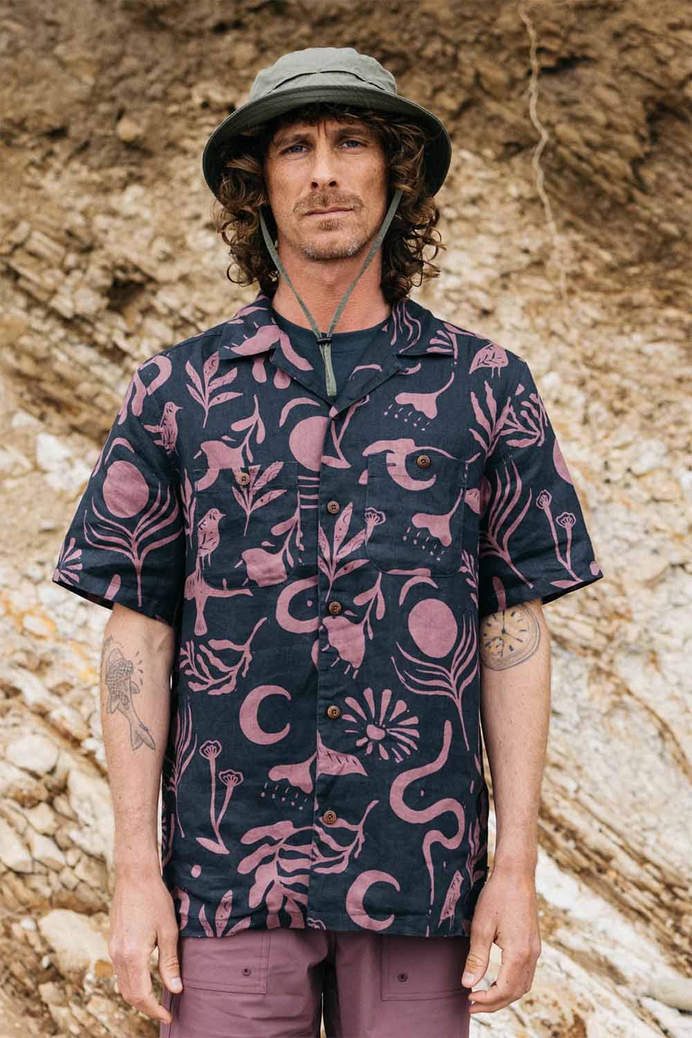 ATLAS SS SHIRT Navy/Fig