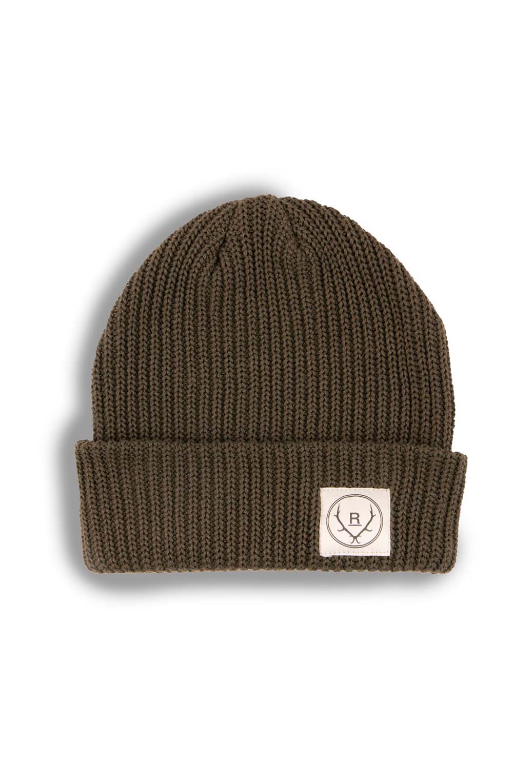 FISHERMAN BOX LABEL BEANIE Olive