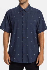 ALL DAY JACQUARD SS Dusty Navy