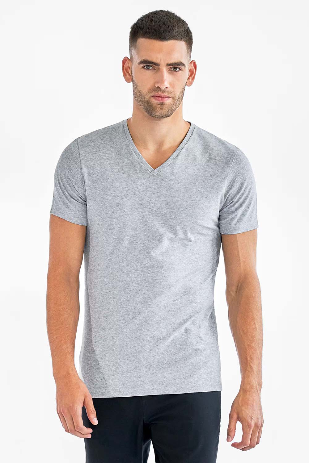 BASIC V-NECK Grey