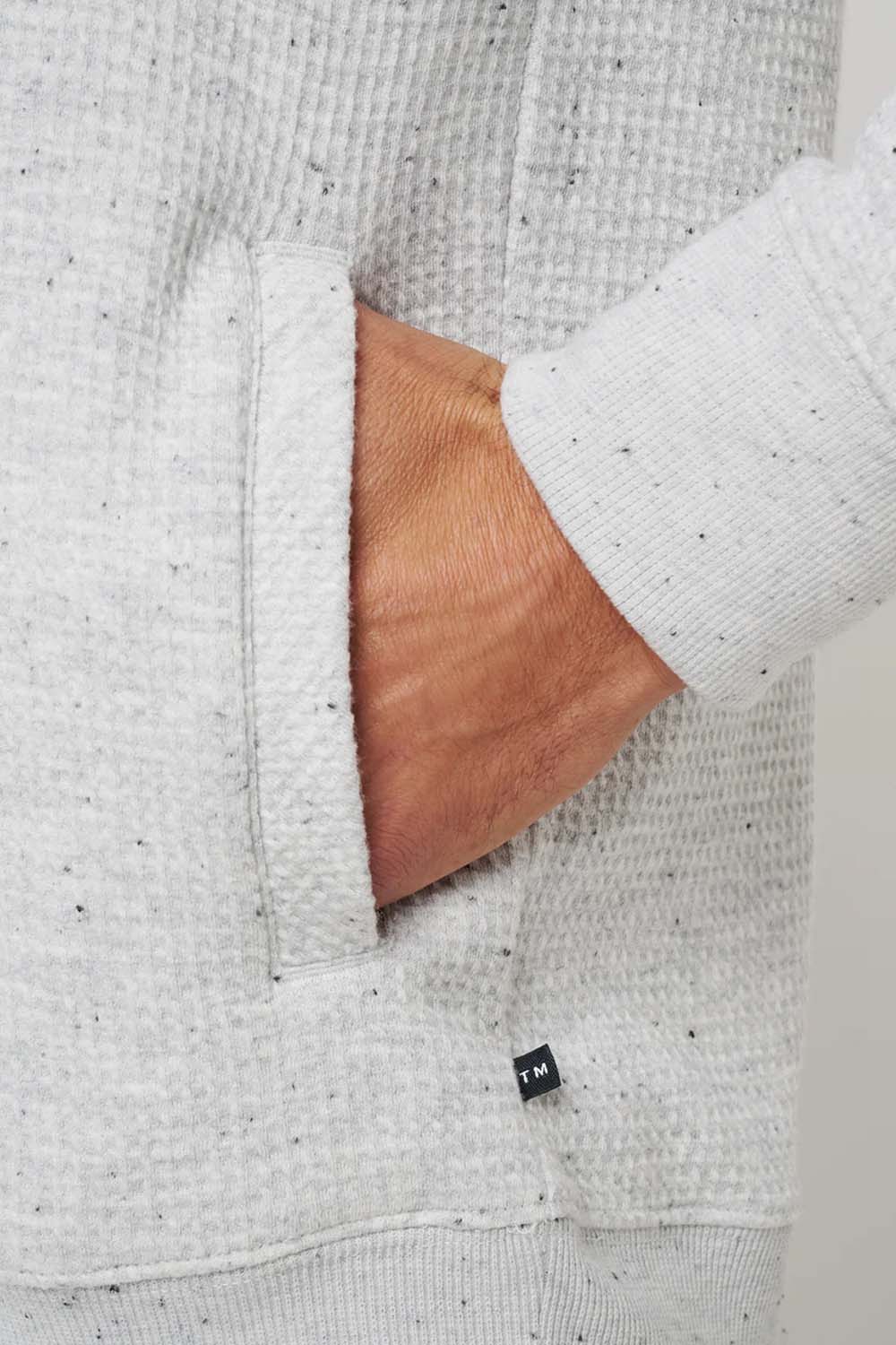 CLOUD WAFFLE HOODIE Light Grey