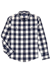 CITY FLANNEL Navy Buffalo Plaid