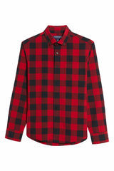 CITY FLANNEL Red and Black Buffalo