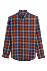 CITY FLANNEL Rust Tan Large Multi Plaid
