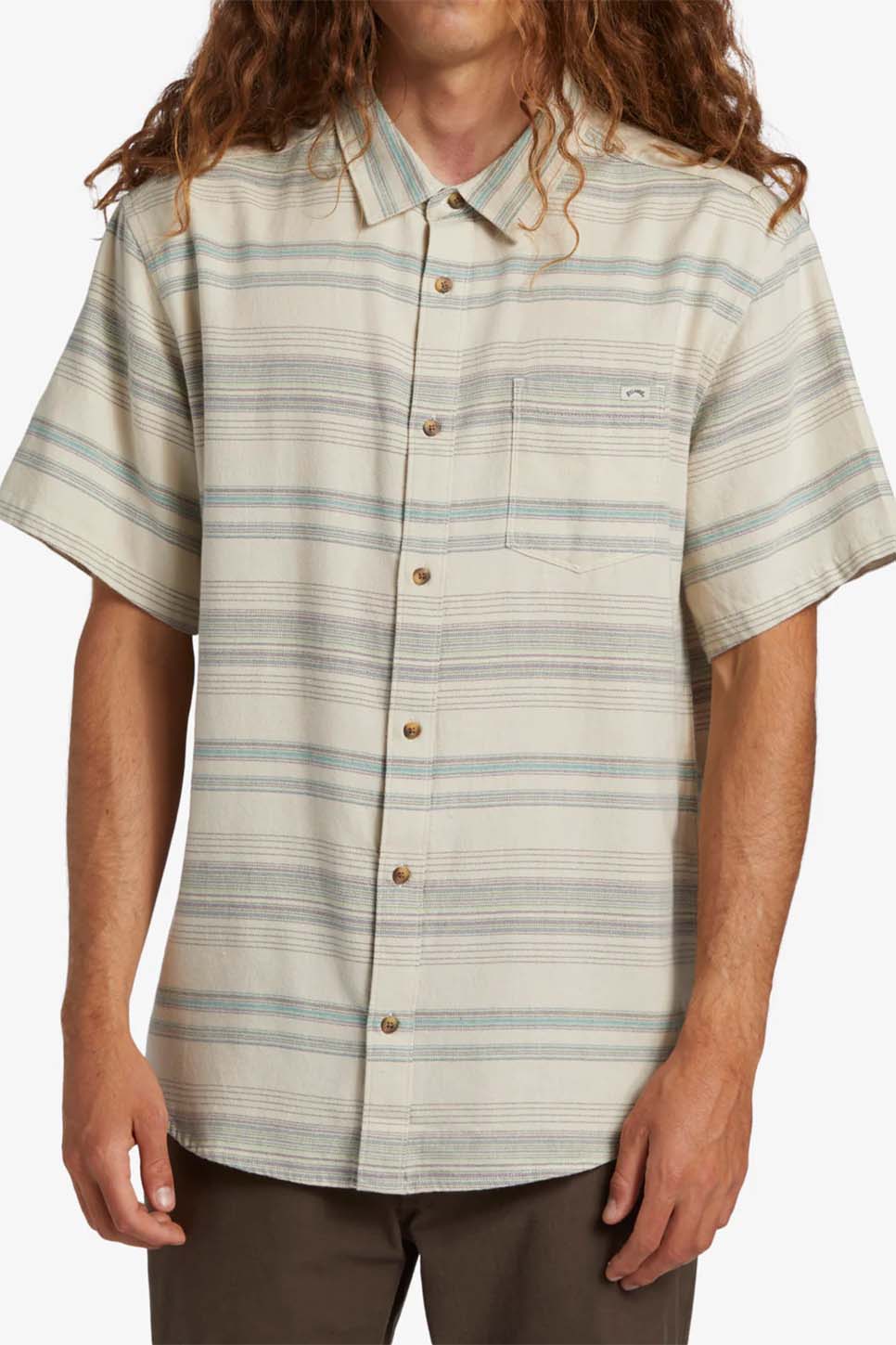 ALL DAY STRIPE SS Cream