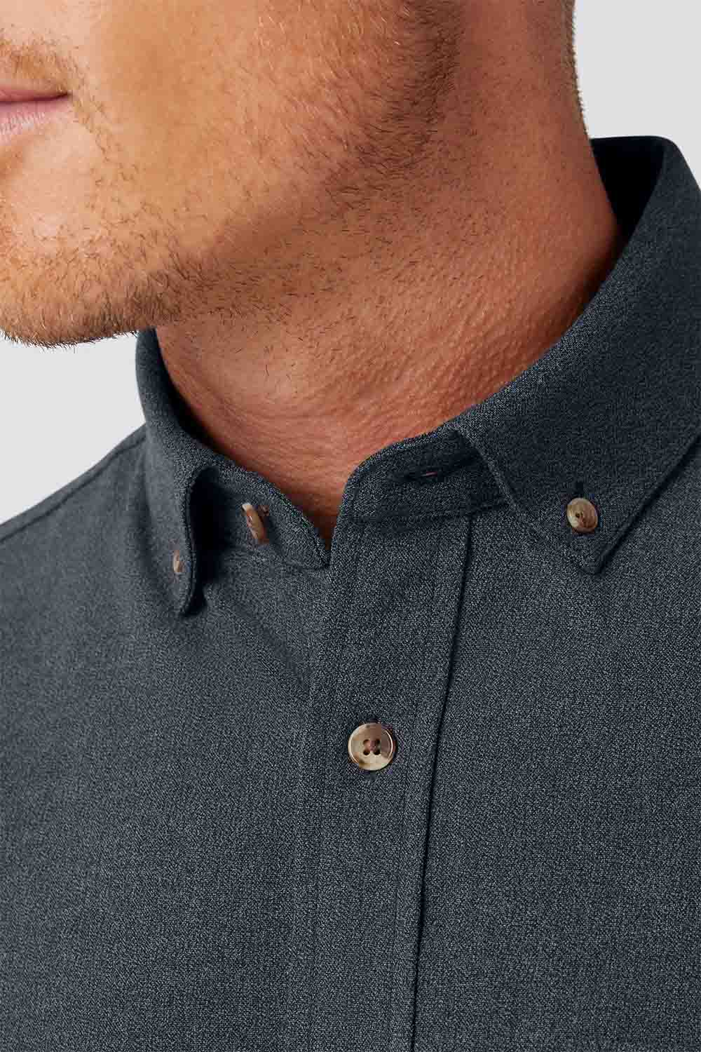 CITY FLANNEL Navy Heather