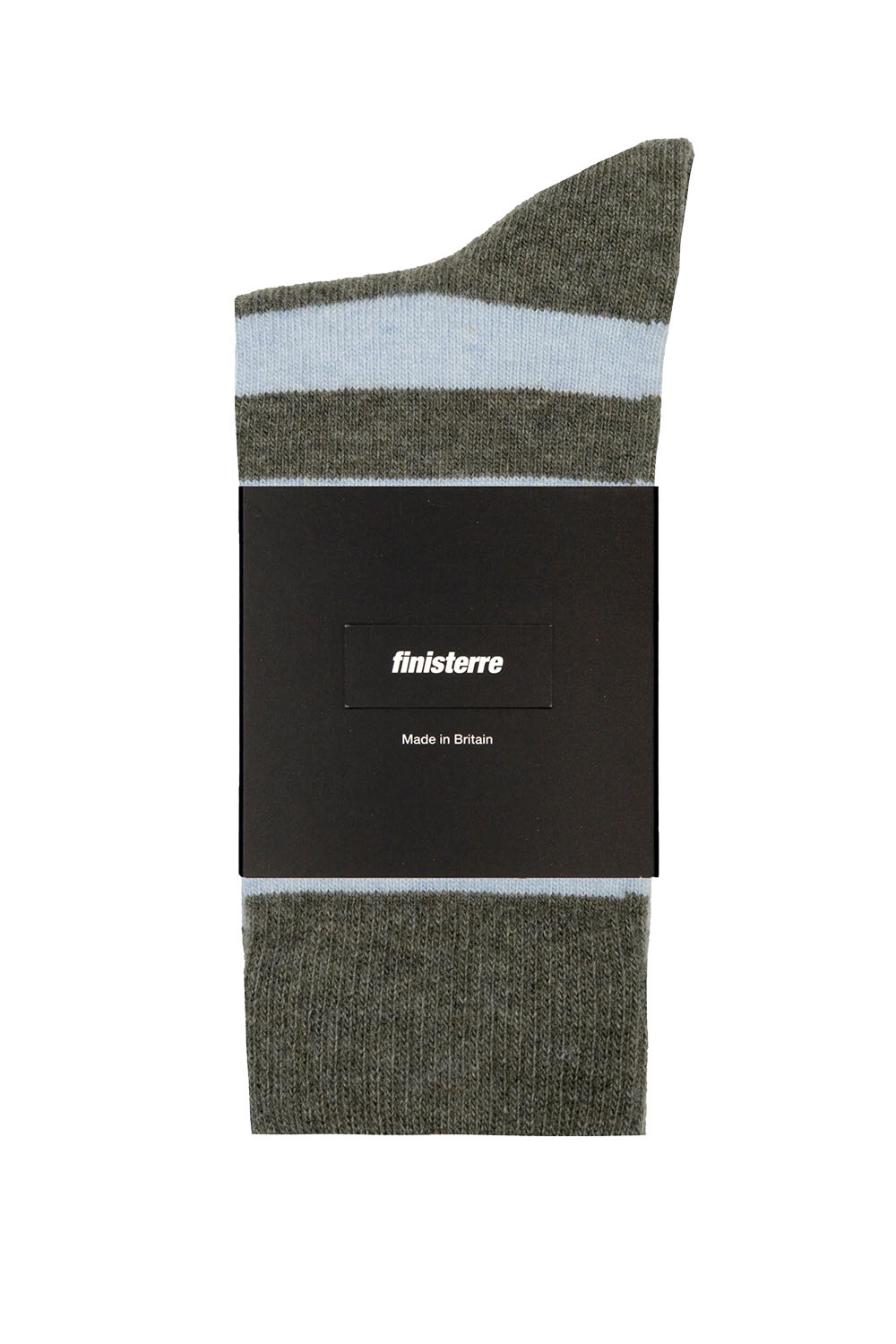 CLASSIC STRIPED SOCK Olive/Winter Sky
