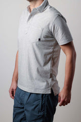 FINELINE JERSEY POLO Stone/White