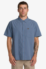 DAYSHIFT WORKWEAR STRIPE SS Vintage Navy