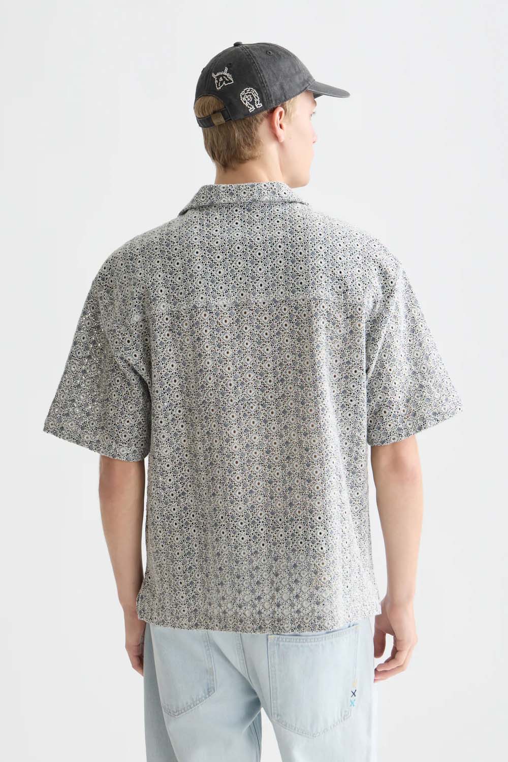 EMBROIDERED RELAXED SS Bright White