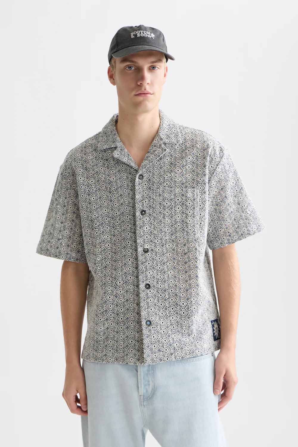EMBROIDERED RELAXED SS Bright White