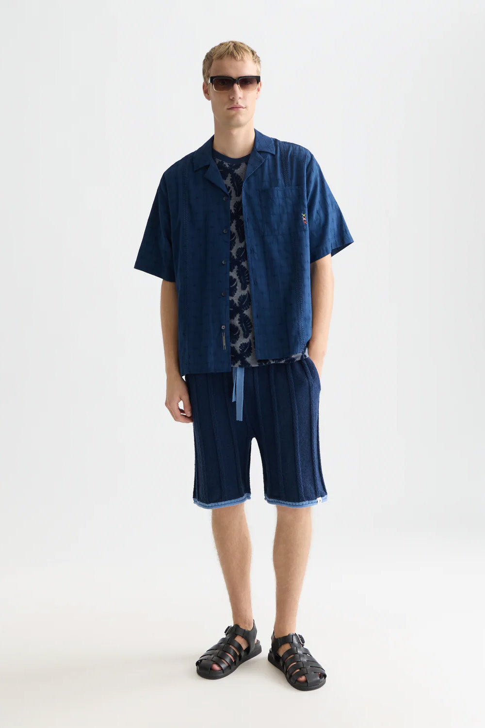 EMBROIDERED STRUCTURED SS Pageant Blue