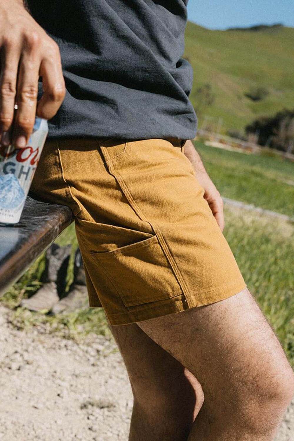 BISON CANVAS SHORT Bronze