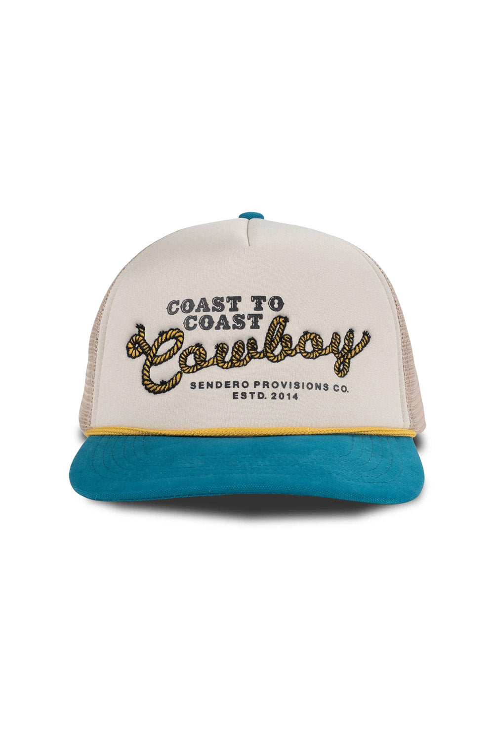 COAST TO COWBOY HAT Cream/Teal