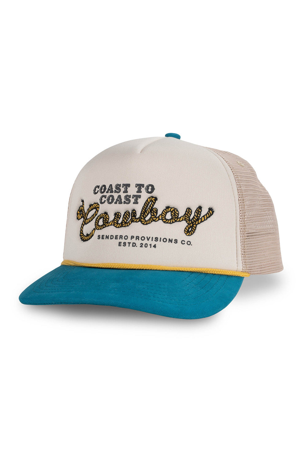 COAST TO COWBOY HAT Cream/Teal