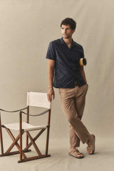 DAVIS SHIRT Navy Floral Embroidery